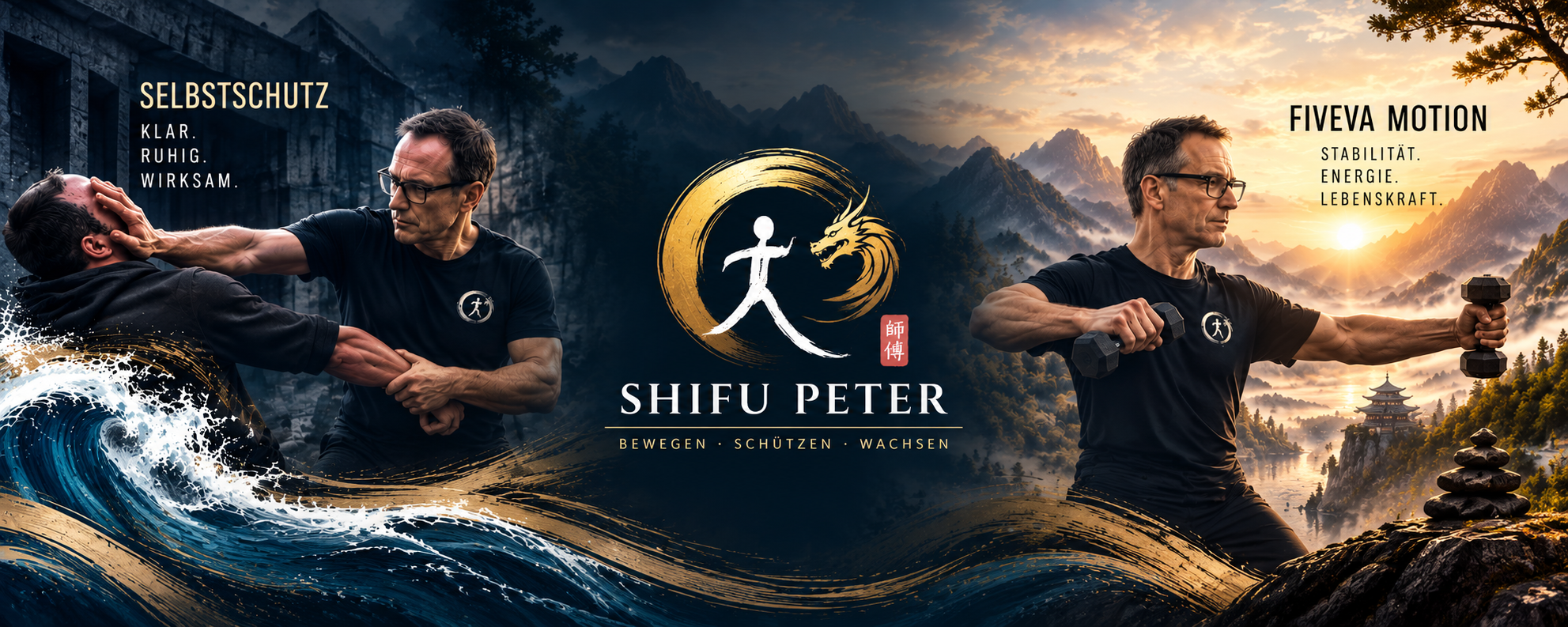 Shifu Peter zwischen Weg der Welle und FIVEVA Motion